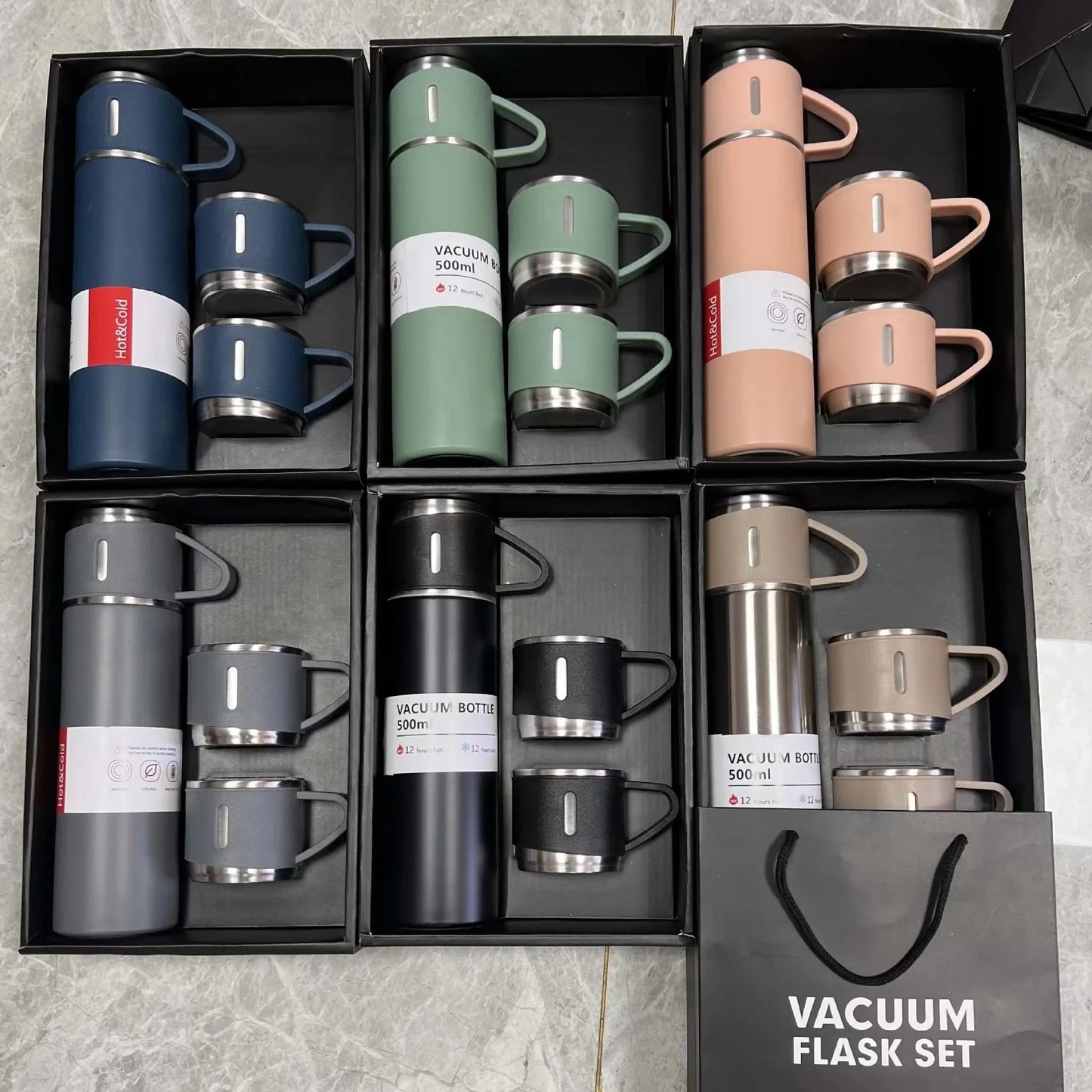 VacuumFlashSet ™ - Kit Termo + 3 Tazas